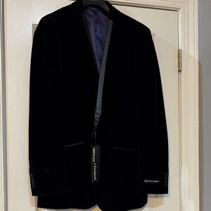 Alberto Cardinali Men's Black Velvet Blazer